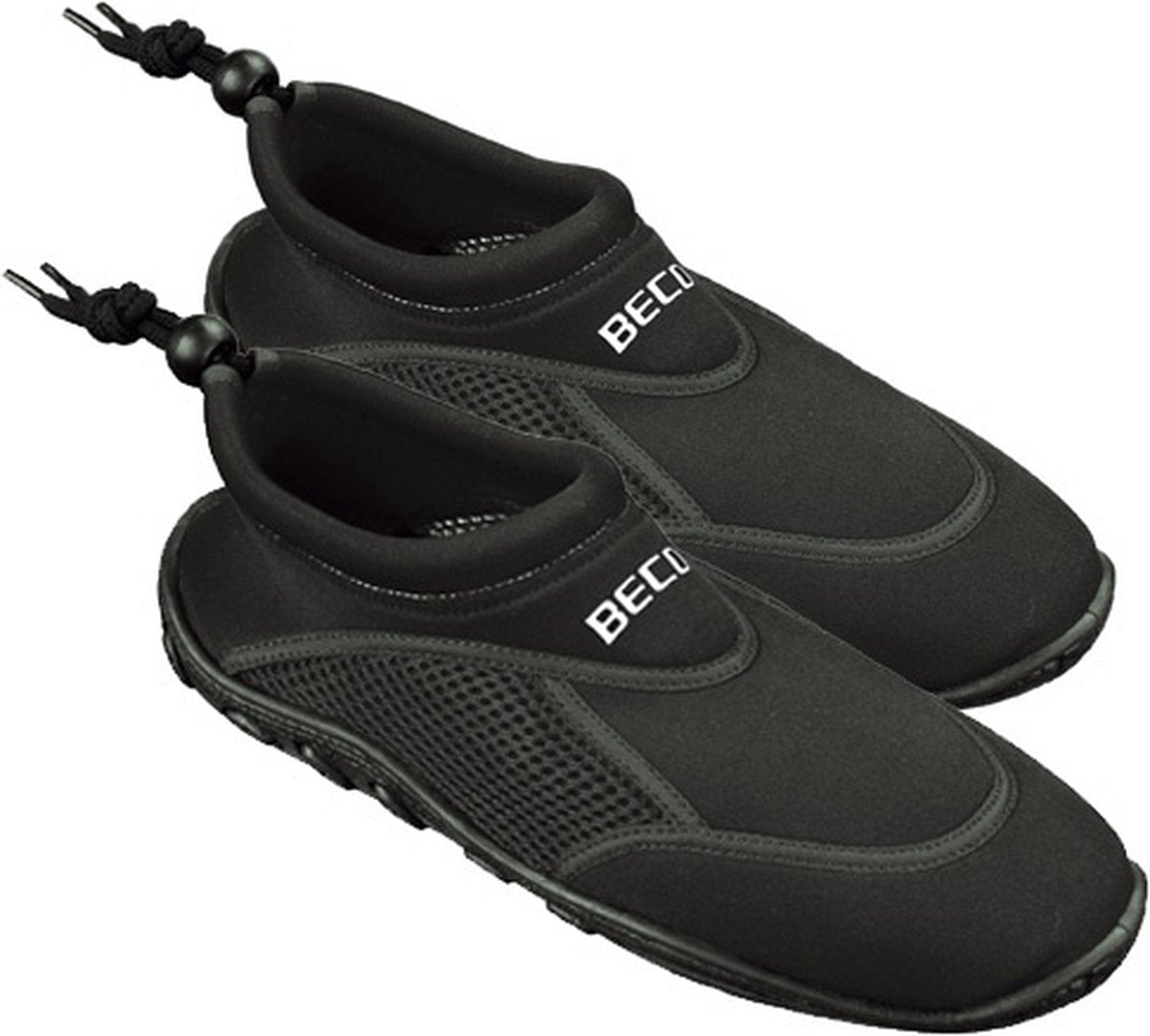 Beco Wasserschuhe Surfschuhe - Neopren - Erwachsene - Gummisohle 41 schwarz schwarz
