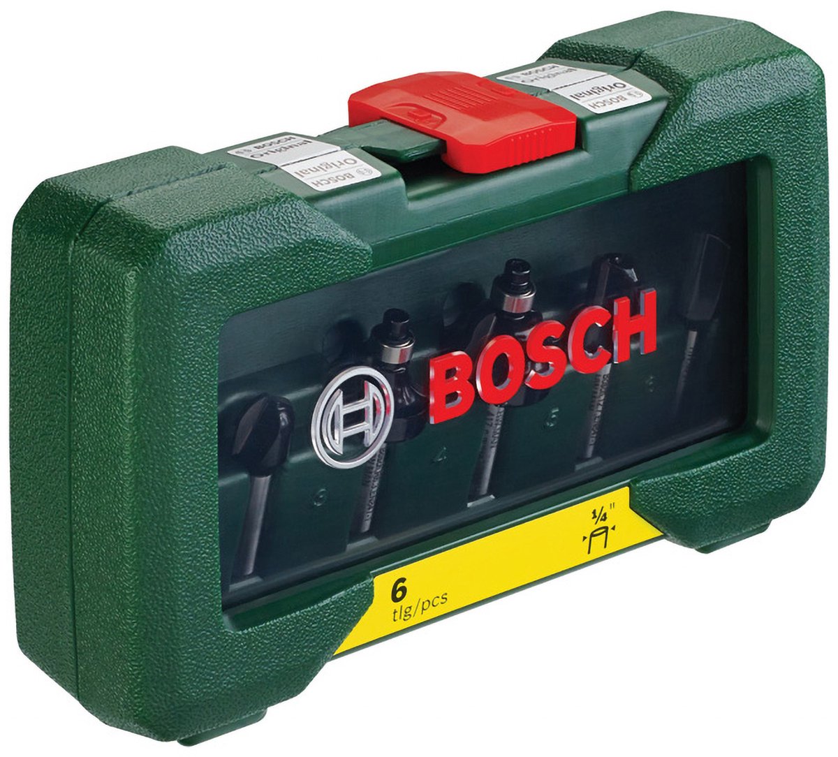 Bosch 6-teiliger Fräsersatz 1 4 Schaft