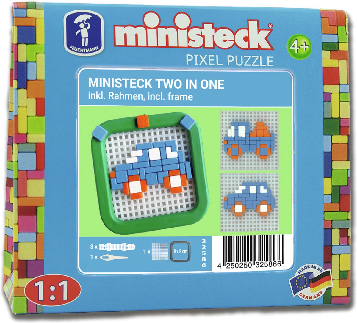 Ministeck Minirahmen 2in1 - sortiert - kleine Box - 130Stk
