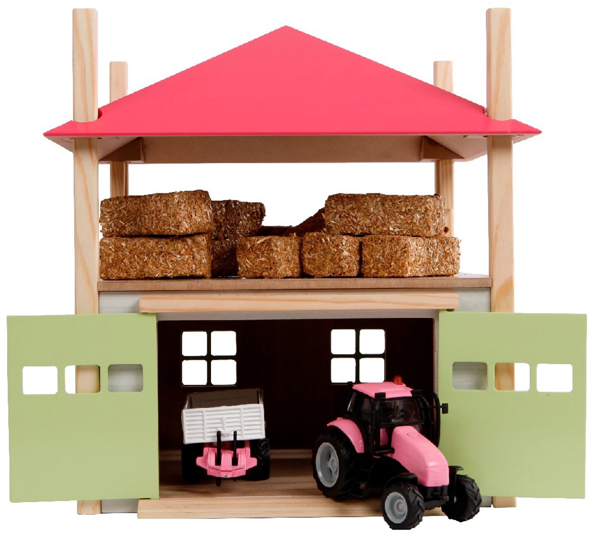 Kids Globe Globe Holz Hay Mountain mit Lagerung 1:32 Pink