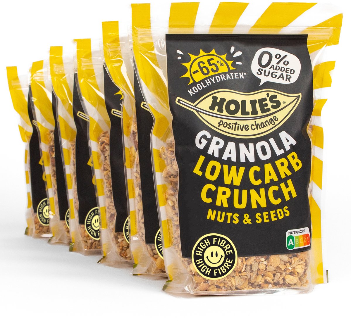 Holie's granola low carb 6x 350gr - ontbijtgranen - suikervrij - gezond - vegan