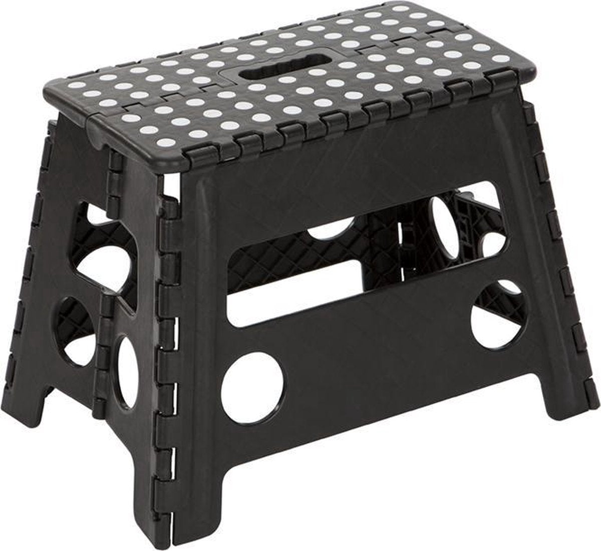 Escalo opvouwbaar opstapje zwart uppy xl - 38 x 22 x 32 cm