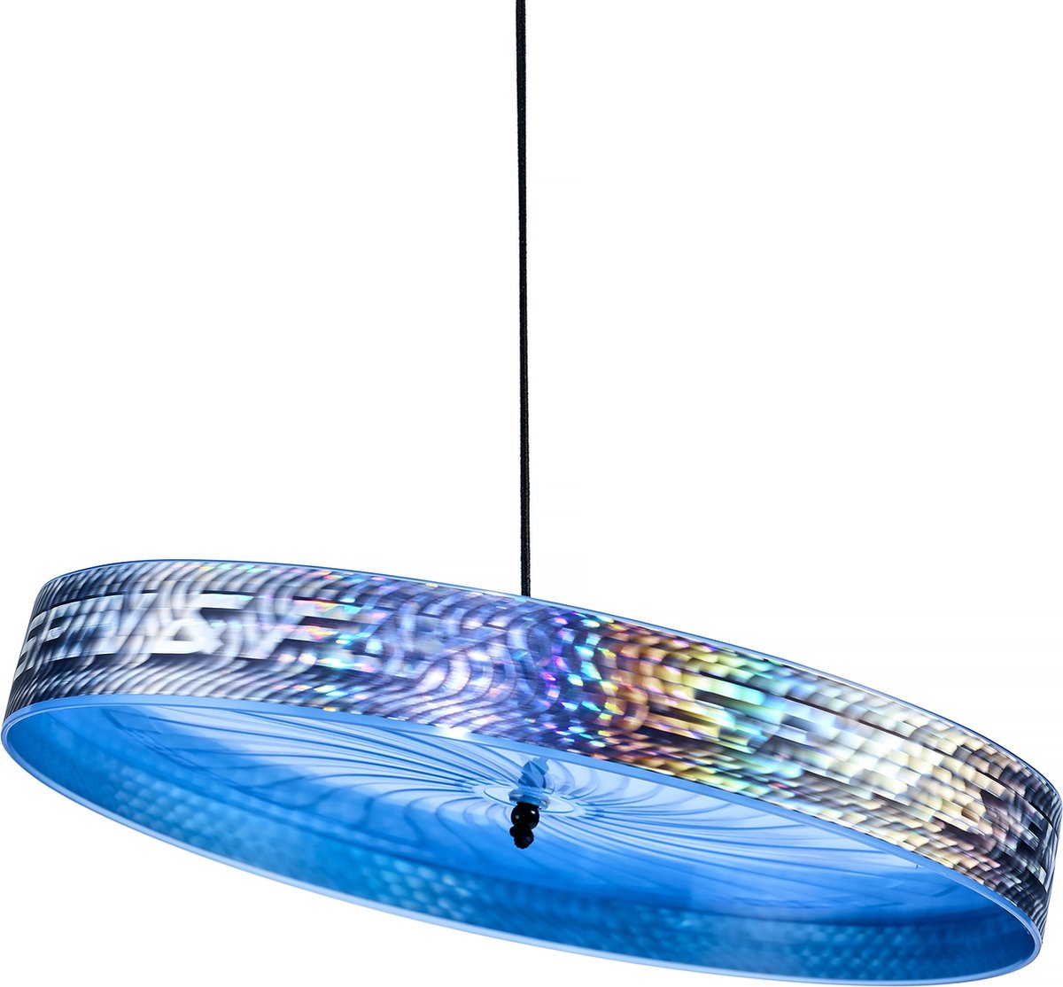 Acrobat Spin and Fly jongliert mit Frisbee – blau