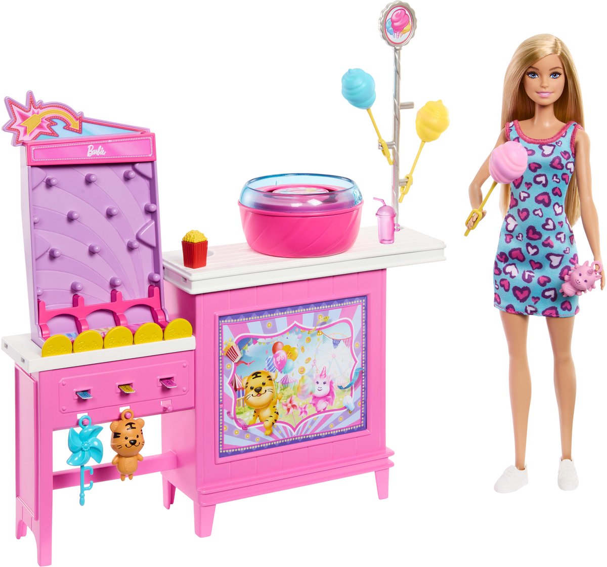 Barbie Geheimnisse Stranddetektive Puppe - Zuckerwattenspielset