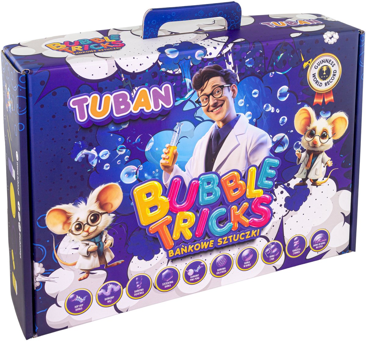 Tuban Spielzeugblasen-Set – 10 magische Blasentricks für Kinder.