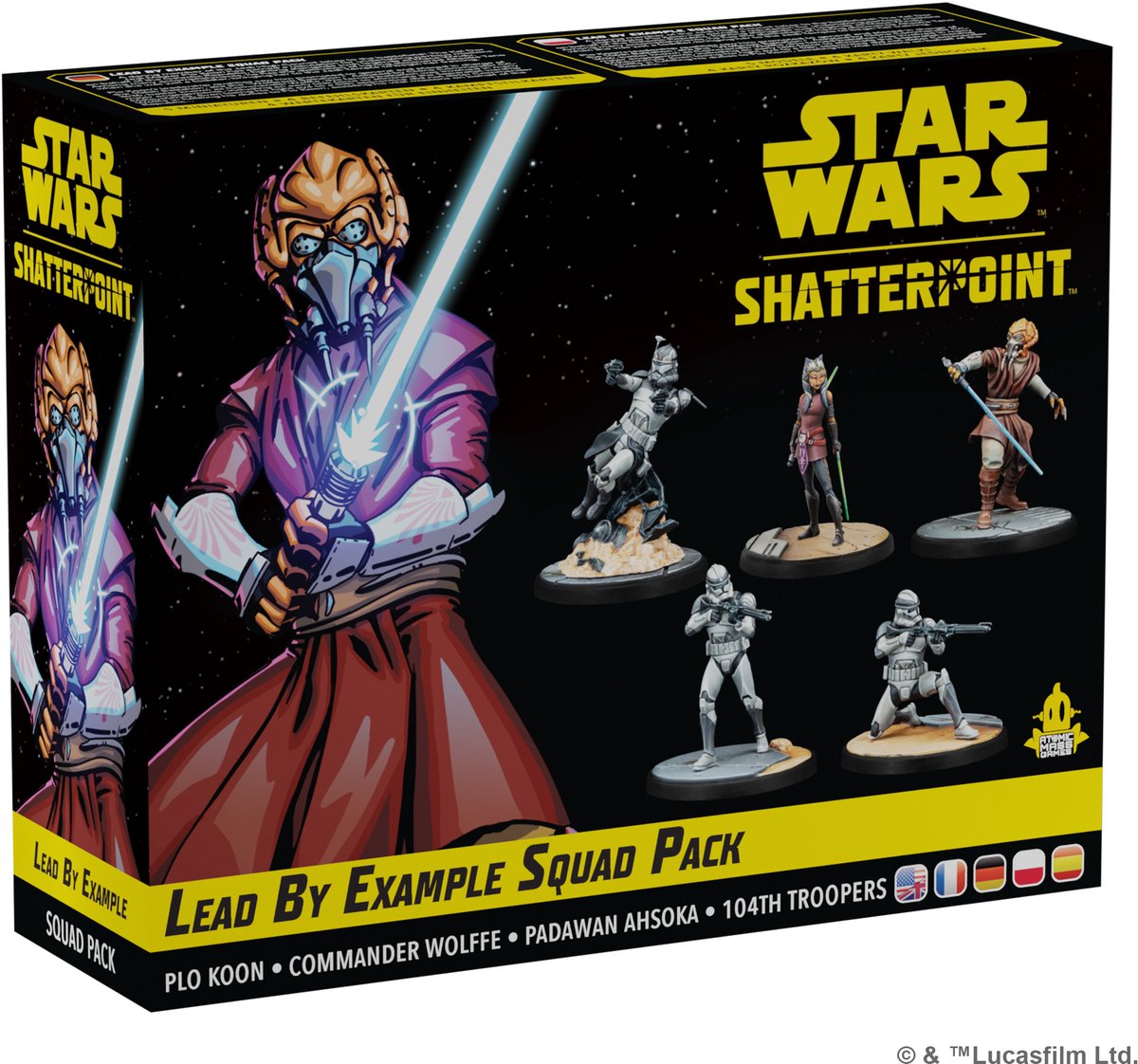 Atomic Mass Games Star Wars Shatterpoint Lead by example Squad Pack – en fr de pl es