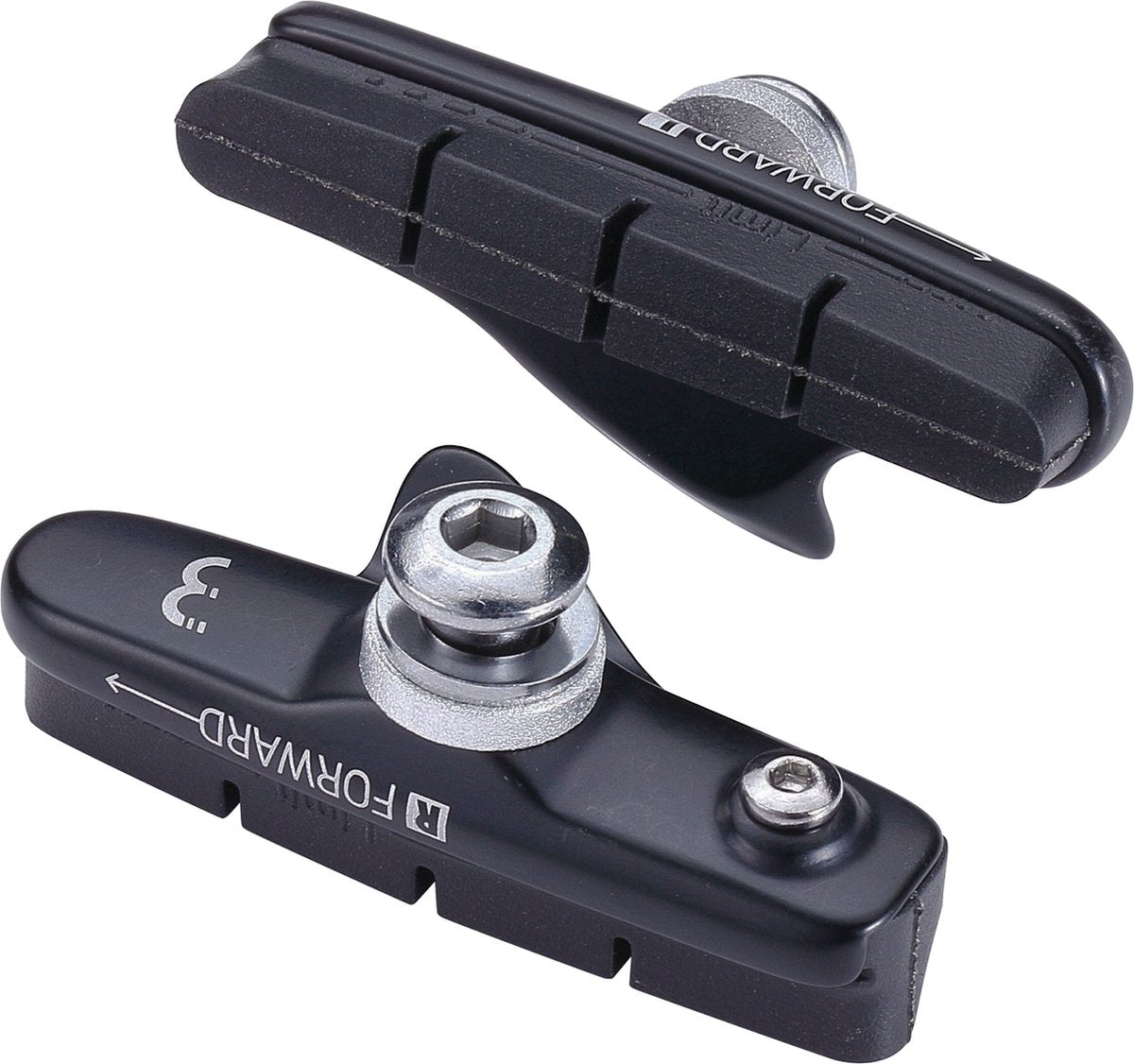 Bbb cycling remblokjes fiets roadstop - velgrem - compatibel met stadsfiets mountainbike - zwart - bbs-02