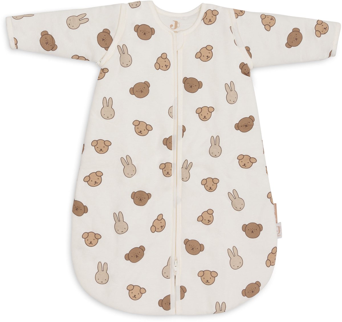 Jollein slaapzak baby met afritsbare mouw rond 60cm - miffy and friends