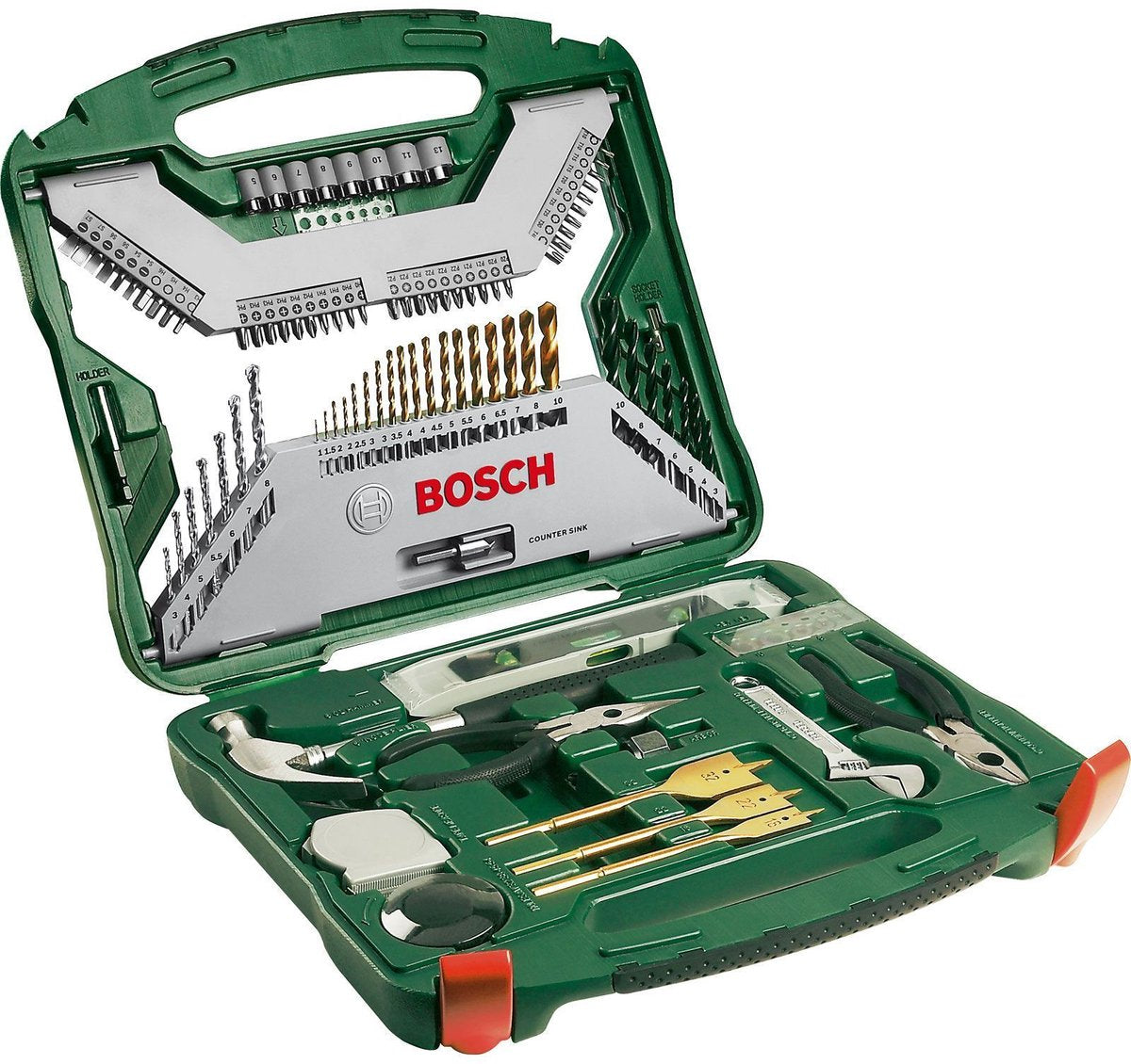 Bosch X-Line Bohrer-Set – 103-teilig – Holz, Metall und Stein