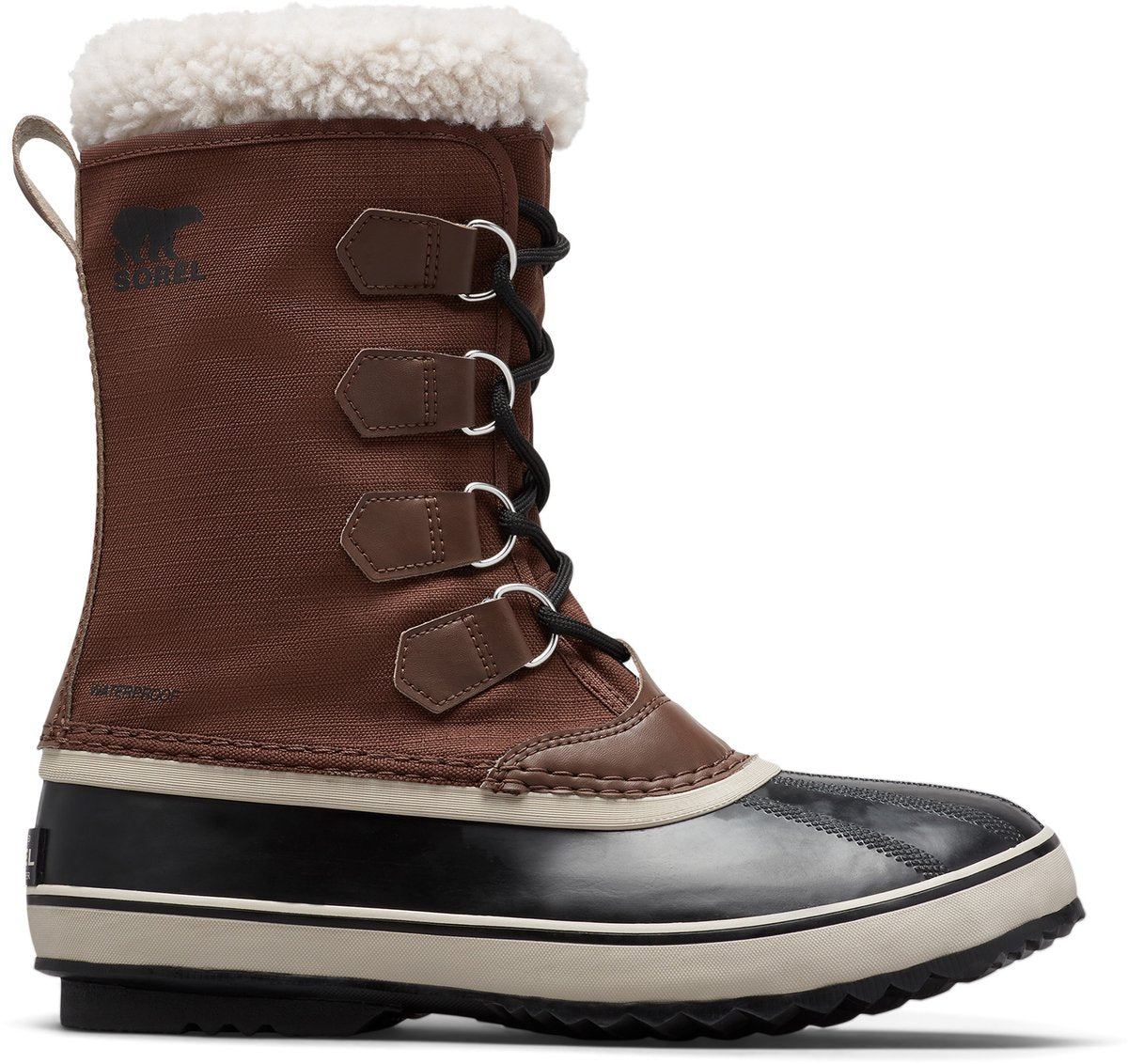 Sorel 1964 Pac™ Nylon WP Herren-Schneestiefel – Tabak, Schwarz – Größe 43