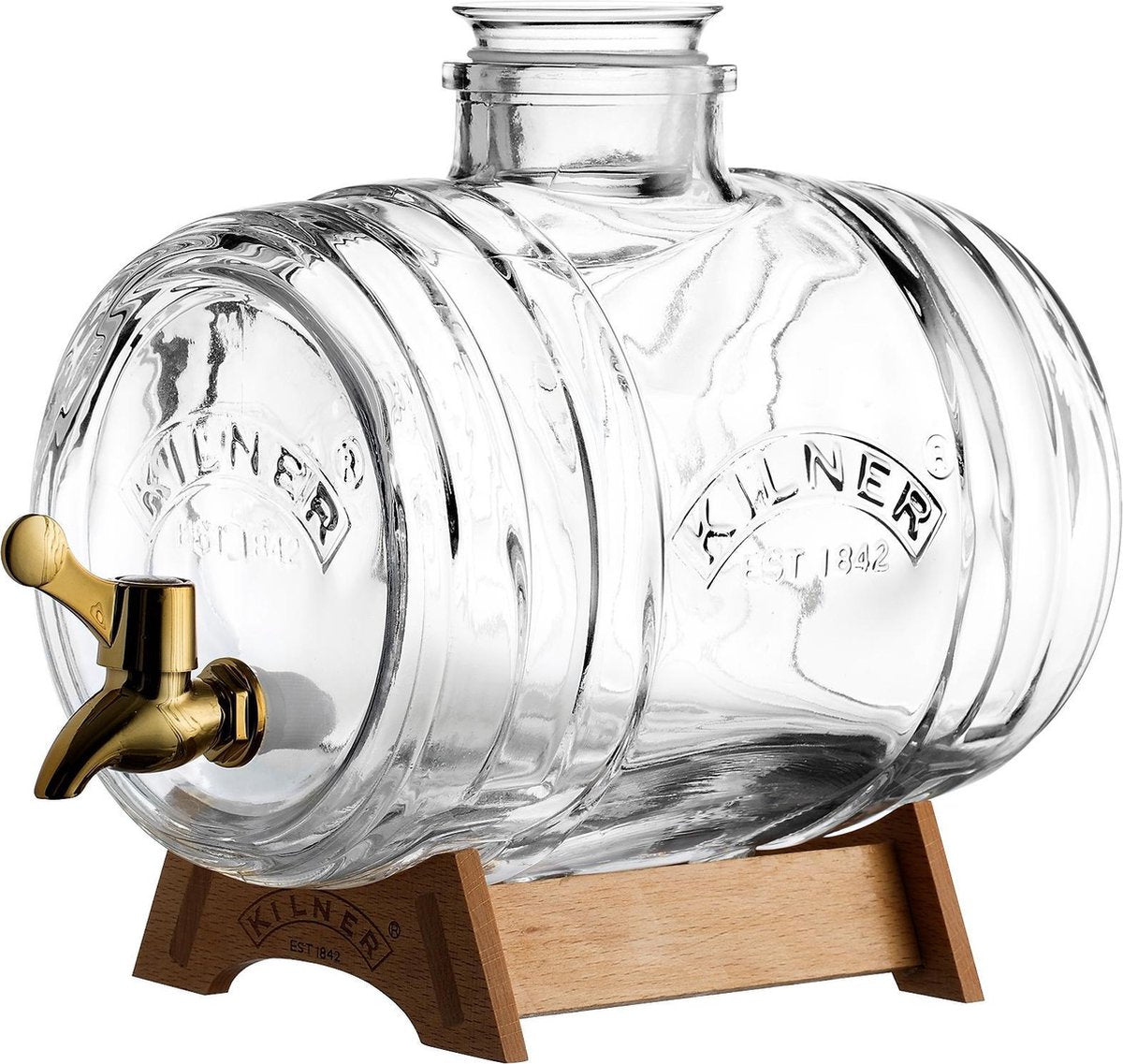 Kilner-Getränkespenderfass – mit kupferfarbenem Zapfhahn und Ständer – 3,5 l