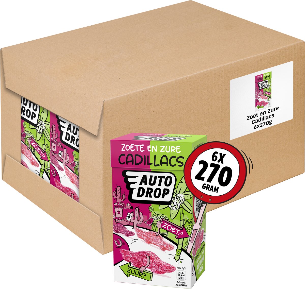 Autodrop Mixbox süß-saure Cadillacs (6x 270gr)