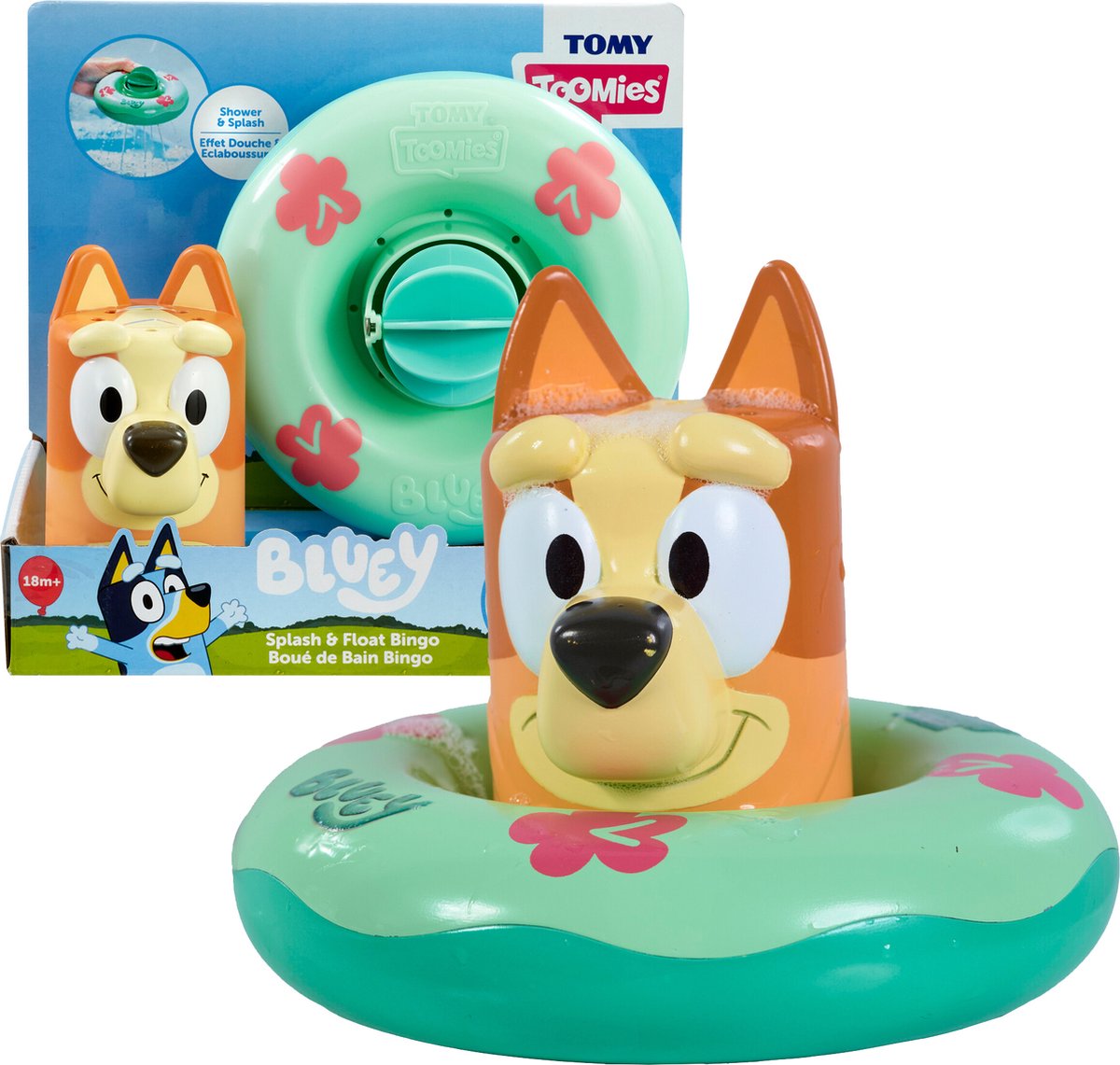 Elchspielzeug Bluey Splash und Float Bingo Spielfigur Badespielzeug