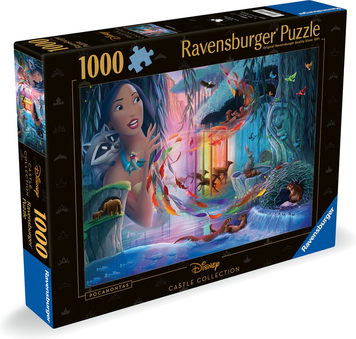 Ravensburger Puzzle Disney Castles Pocahontas, 1000 Teile.