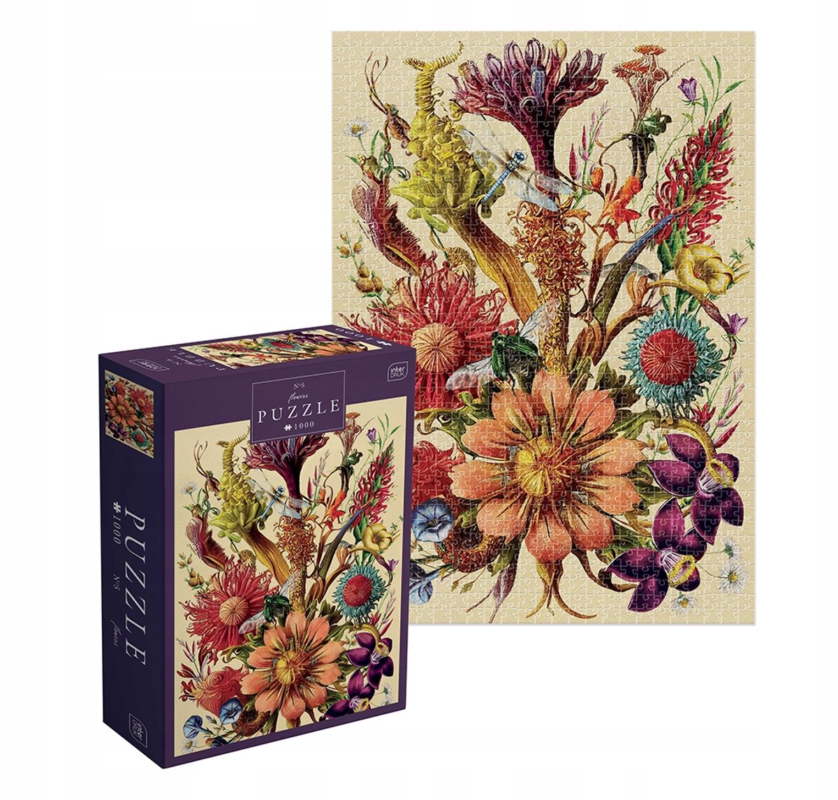 Geronimo games puzzle - 1000 stukjes - interdruk puzzel bloemen 5 -