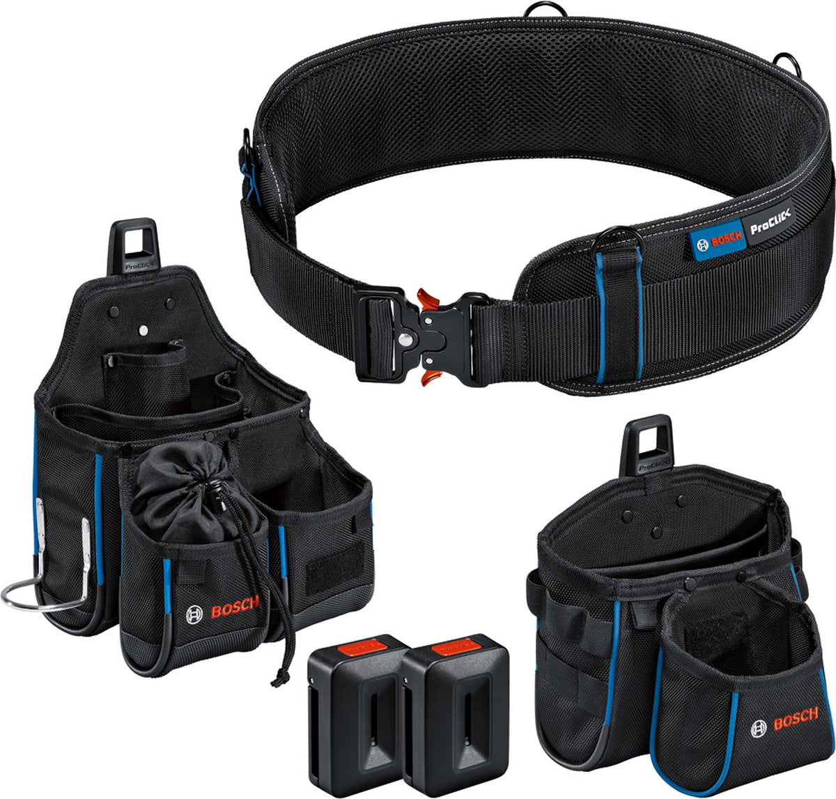 Bosch Professional Proclick Kit 93 Werkzeuggürtel – Schwarz