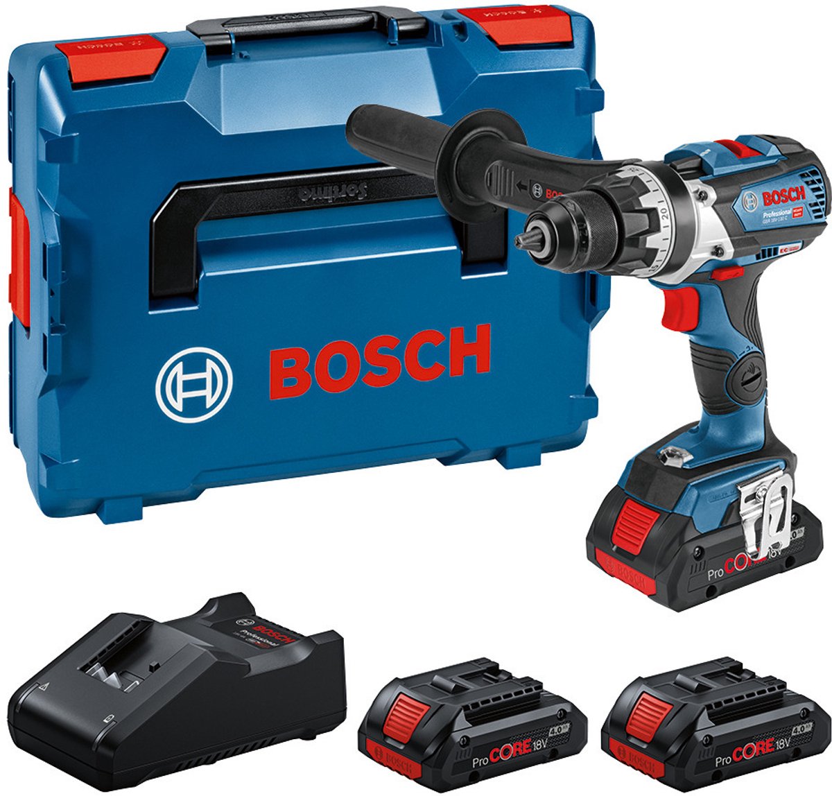 Bosch Professional GSR 18V-110 C Akku-Bohrschrauber 18V 3x 4,0Ah in L-Boxx – 0615A5002S
