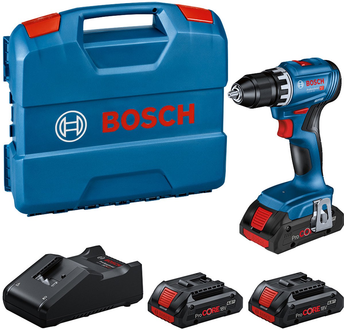 Bosch Professional GSR 18 V-45 – Akku-Bohrschrauber 18 V Procore 4,0 Ah im L-Gehäuse