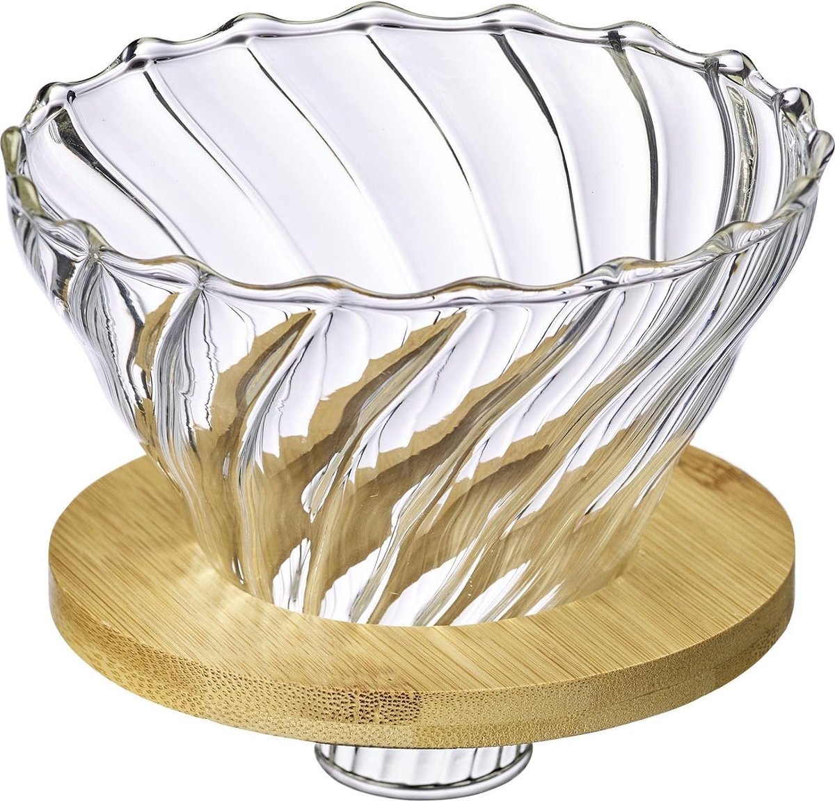 Westmark Glas-Kaffeefilter Brasilia – hochwertiger Filter für handgefilterten Kaffee im Pour-Over-Verfahren – Glas, Bambus, BPA-frei