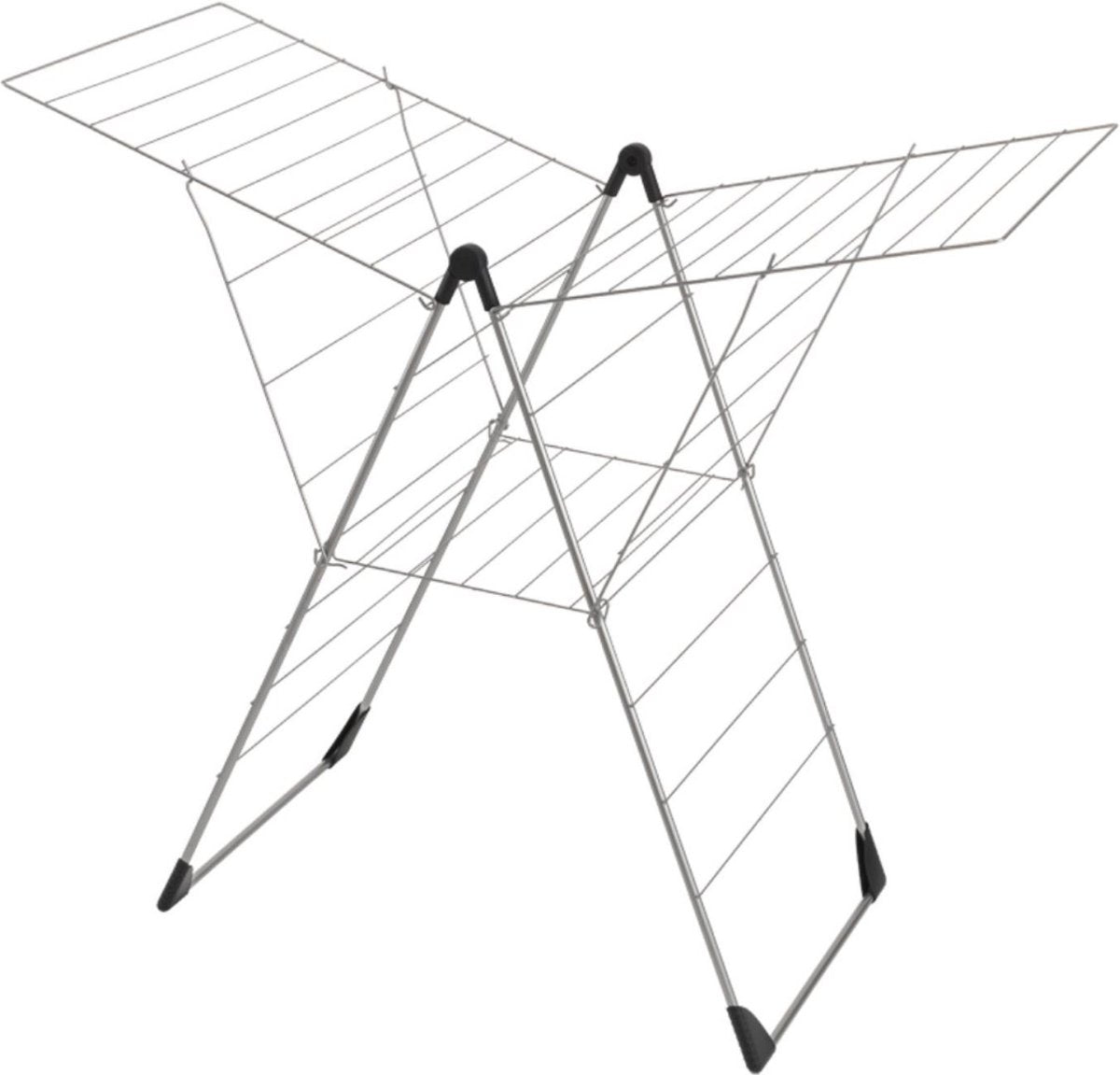 Metaltex tomadovento Wäscheständer silber 58 x 133 x 109 cm