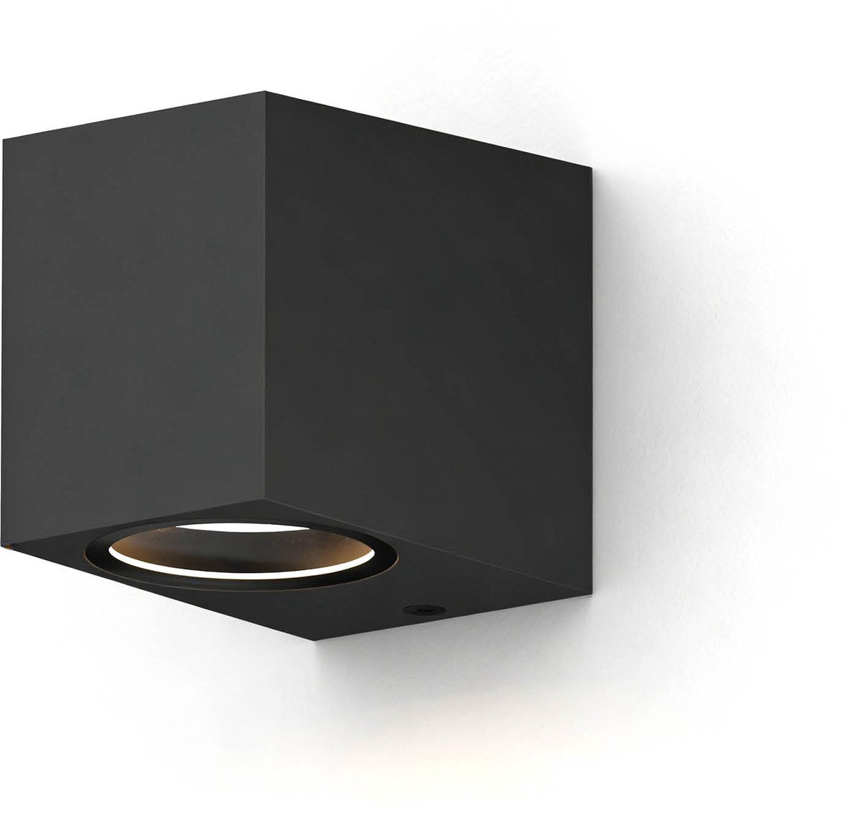 Calex wandlamp downlight sanremo - gu10 - ip54 water- en stofbestendig - geschikt voor binnen en buiten - eenvoudige installatie - rechthoek - zwart