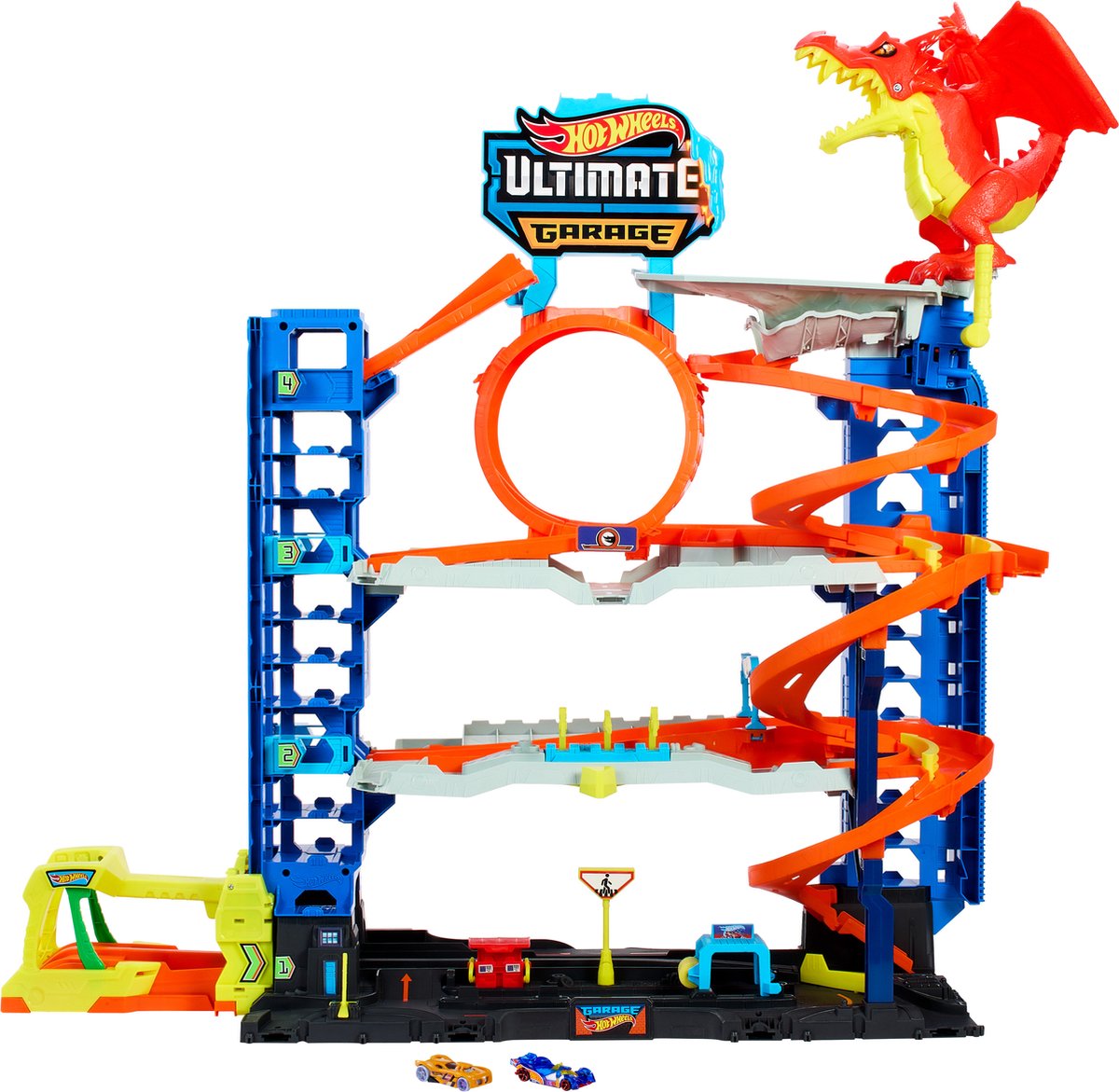 Mattel Hot Wheels City setzt Träger der Flugdauer City Ultimate Garag