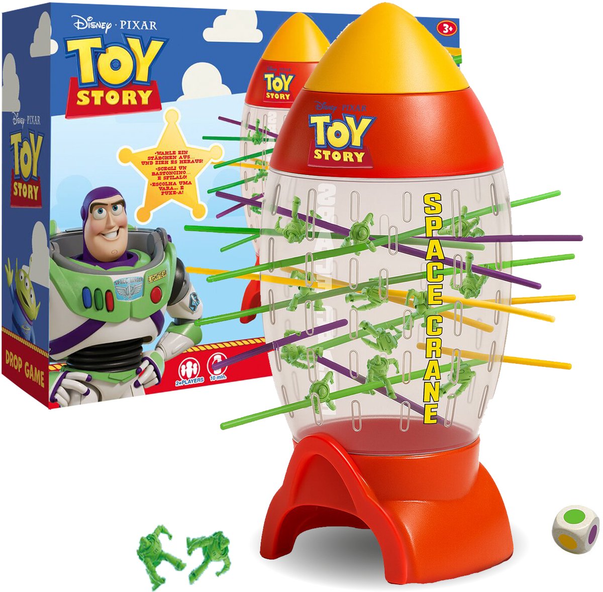 IMC Toys Disney Pixar Toy Story – Toy Story Drop-Spiel – Familienspiel