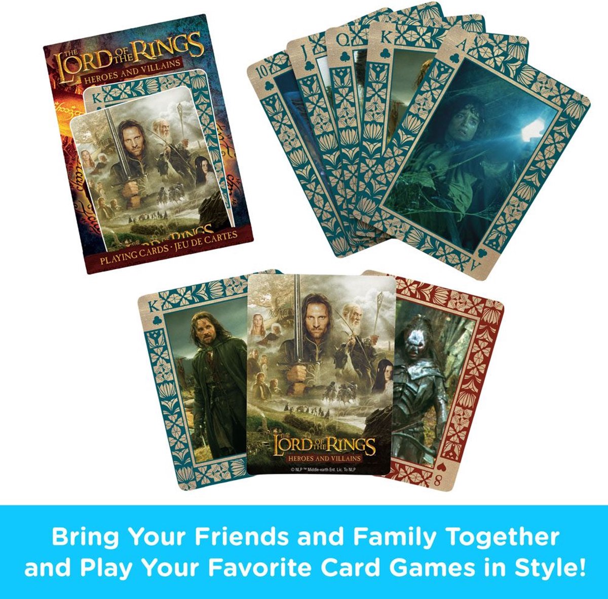 Lord of the rings speelkaarten heroes and villains