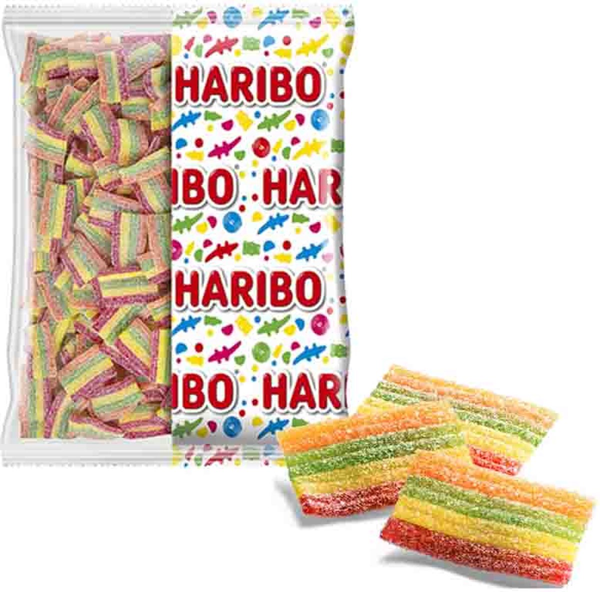 Haribo Miami F!zz – Saure Bonbons in Fruchtgeschmack – 1-kg-Beutel
