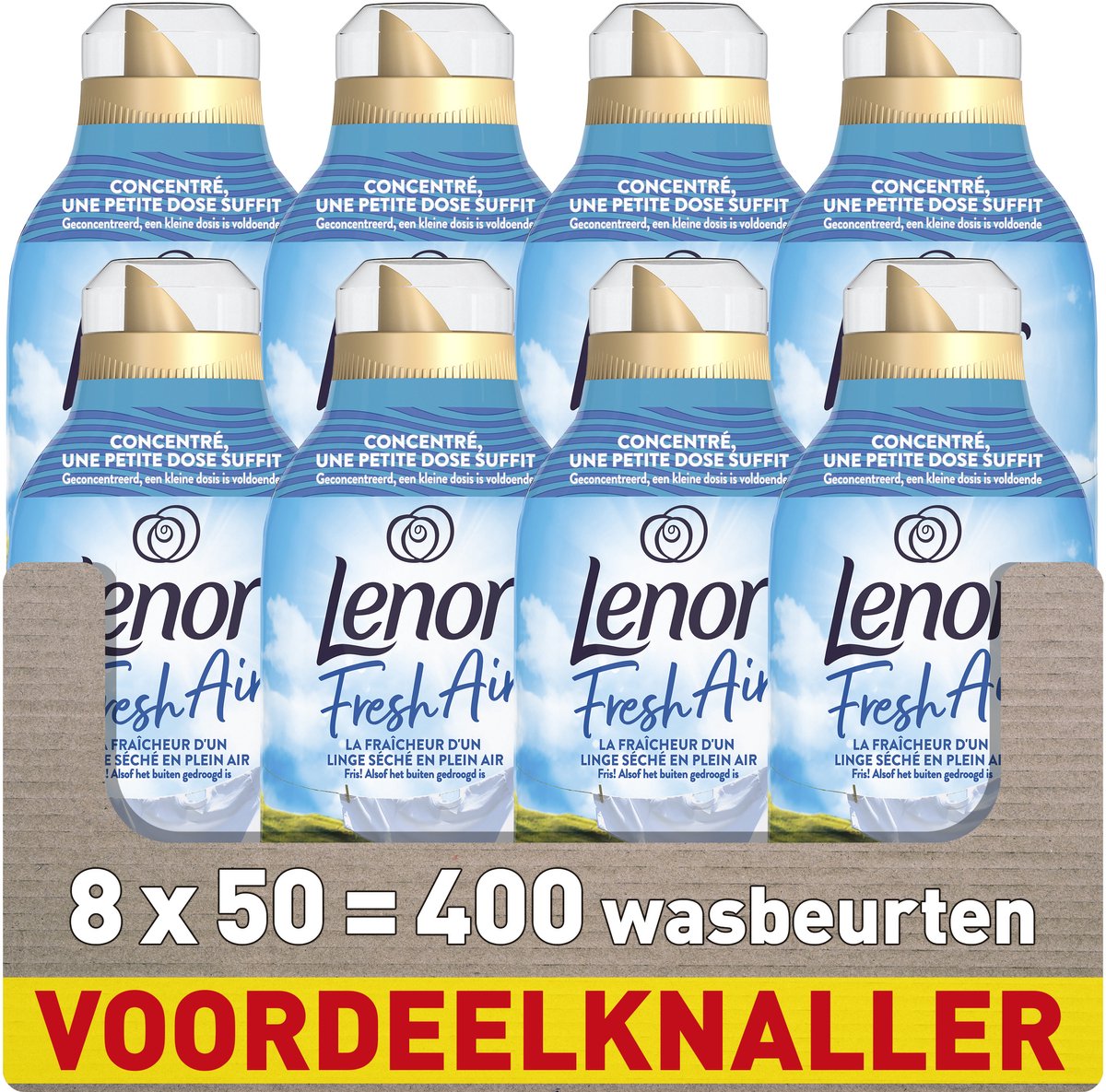 Lenor Frischluft-Weichspüler – Sommerbrise am Meer – 8 x 50 Wäschen