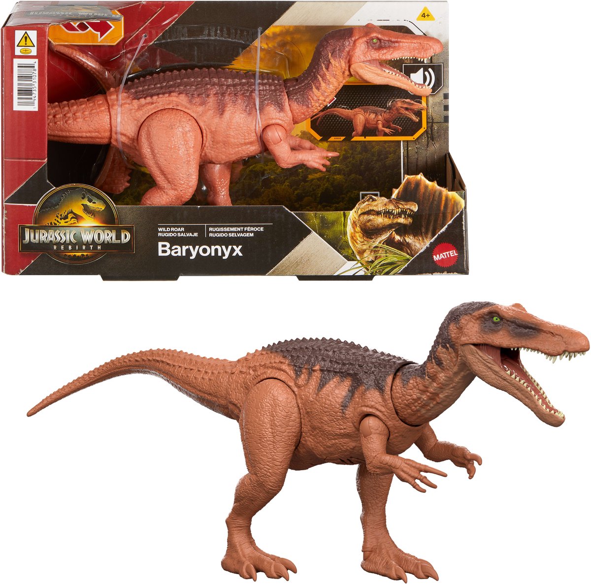 Jura-Welt – Baryonyx – bewegliche Figur mit Angriff und Sound – jgc79