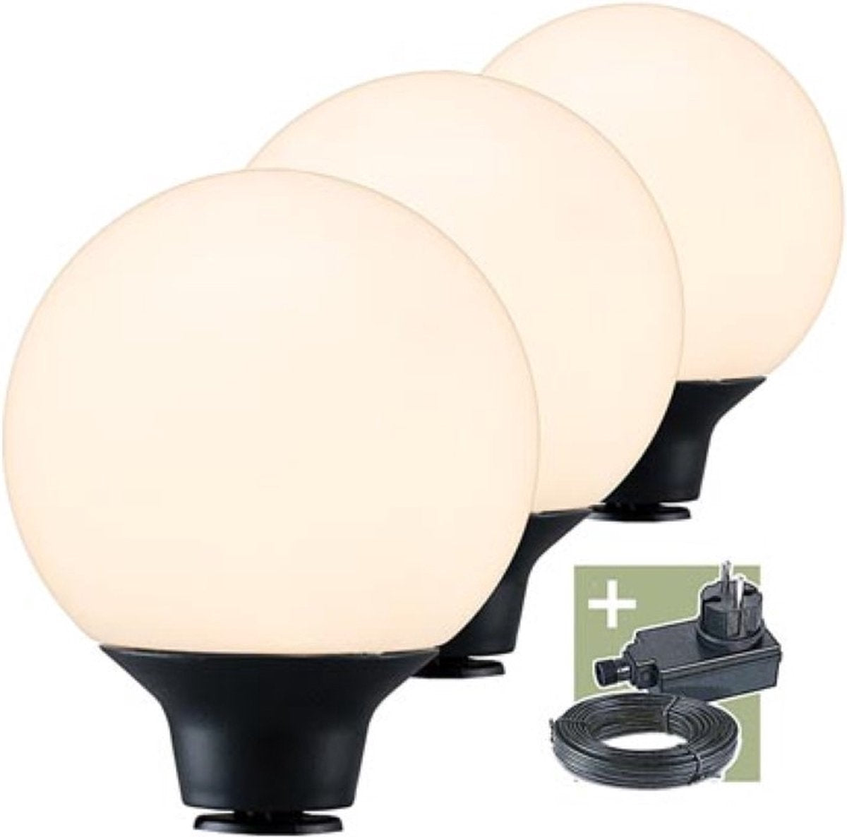 Ludeco - orsin - sfeerverlichting - set (3 st.) - 12 v - 90 lm - 1 w - warmwit