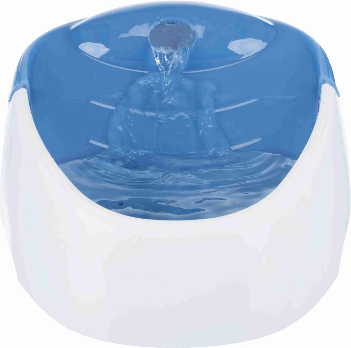 Trixie Duo Stream - Trinkbrunnen - 1 Liter - sprudelnder oder sanfter Strahl - natürliche Kühlung