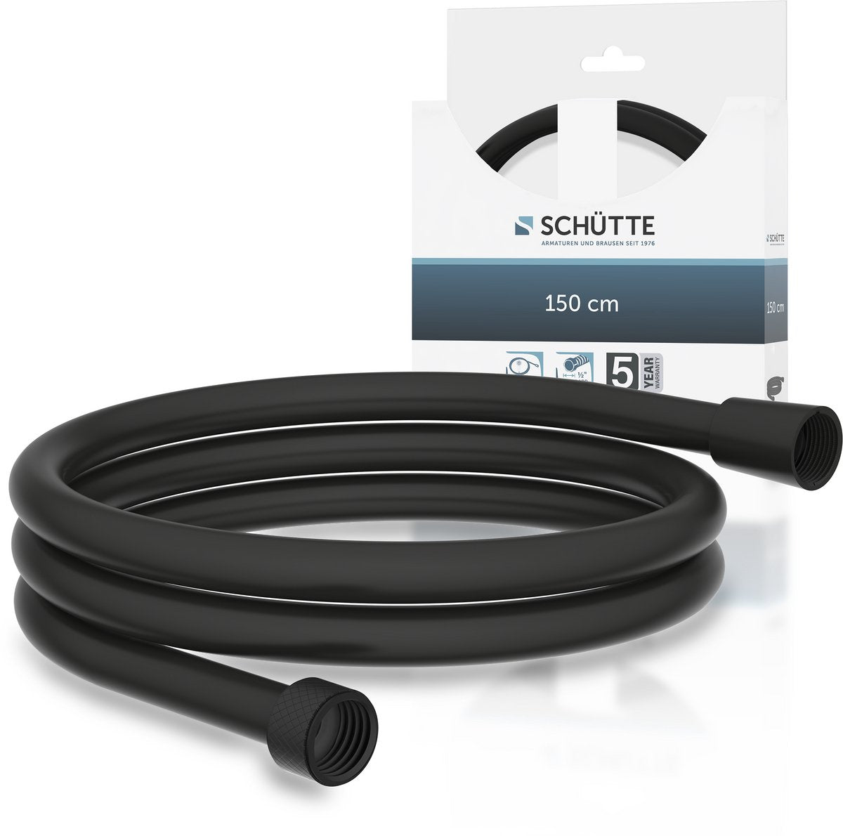 Schütte Madura 150 Brauseschlauch - Kunststoff - 150 cm - Schwarz matt