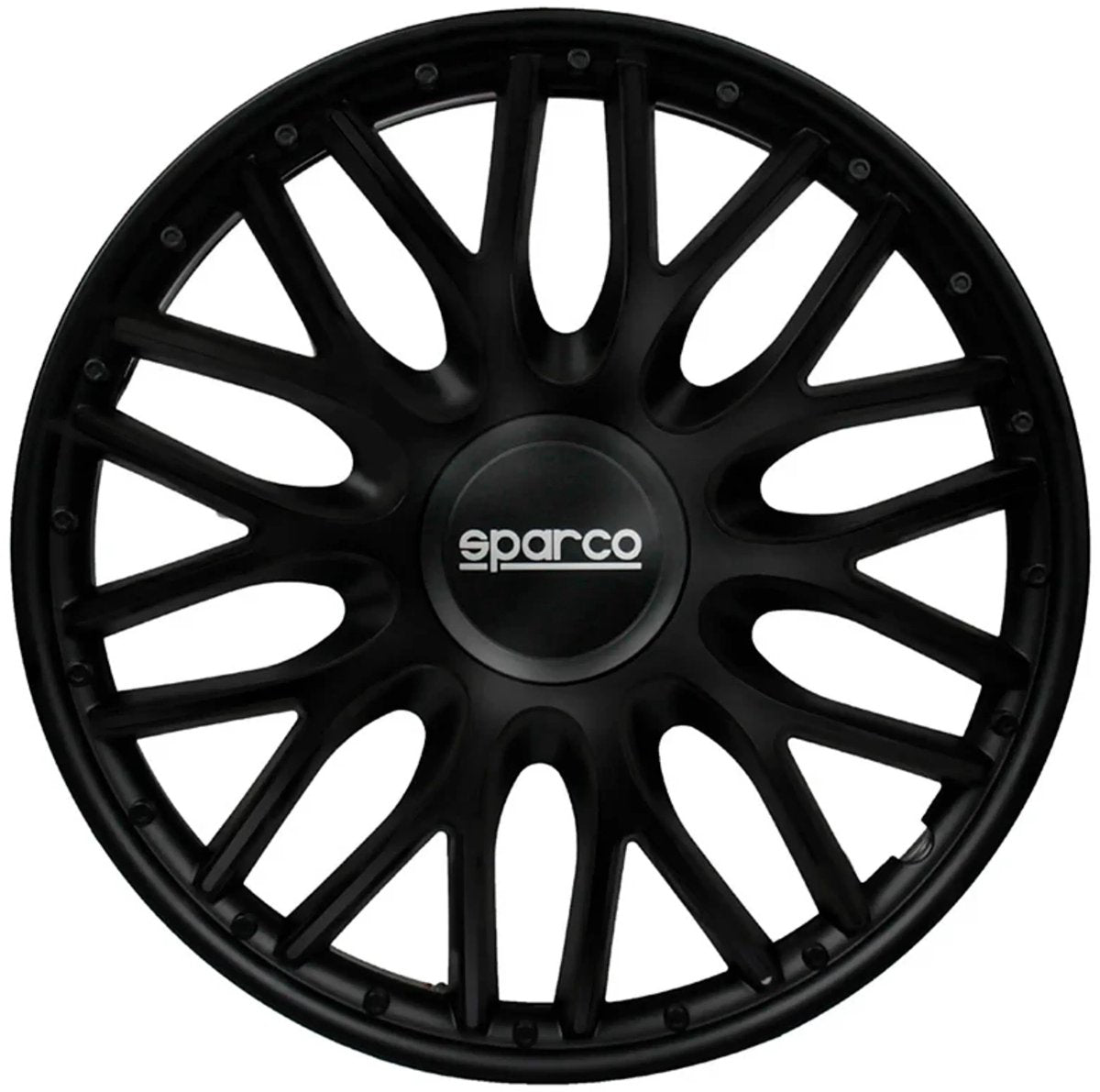 Sparco Radkappen Roma – 15 Zoll – Schwarz – Set mit 4 Stück