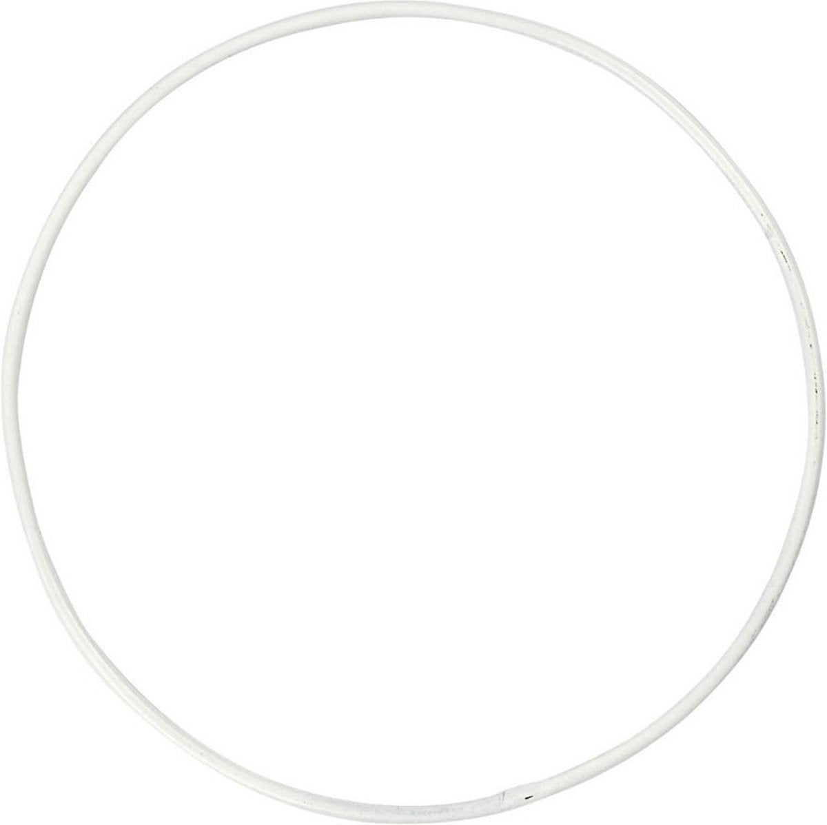 Creativ Company Metalldrahtring, D 15 cm, Stärke 2 mm, weiß, 10 Stück 1 Box