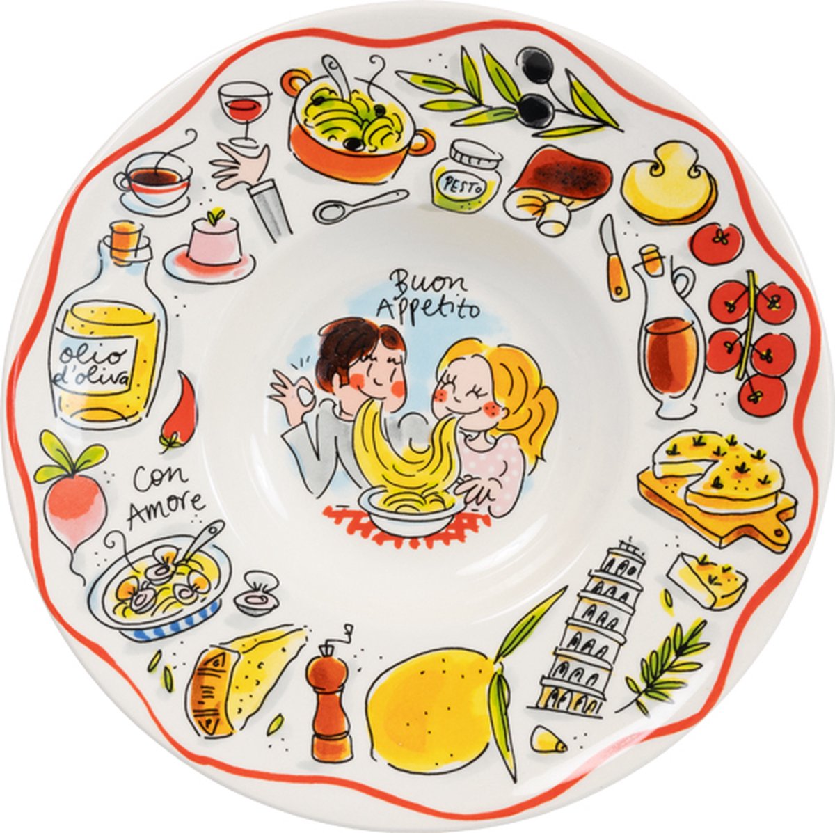 Blond amsterdam , pasta: diep bord 24 cm buon appetito