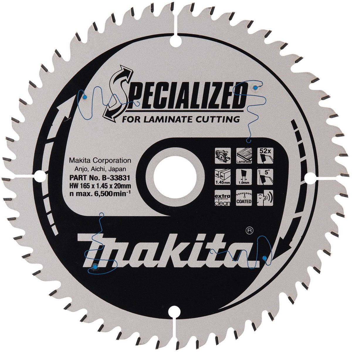 Makita - Speziallaminat - Handkreissägeblatt - 136 165 190 mm