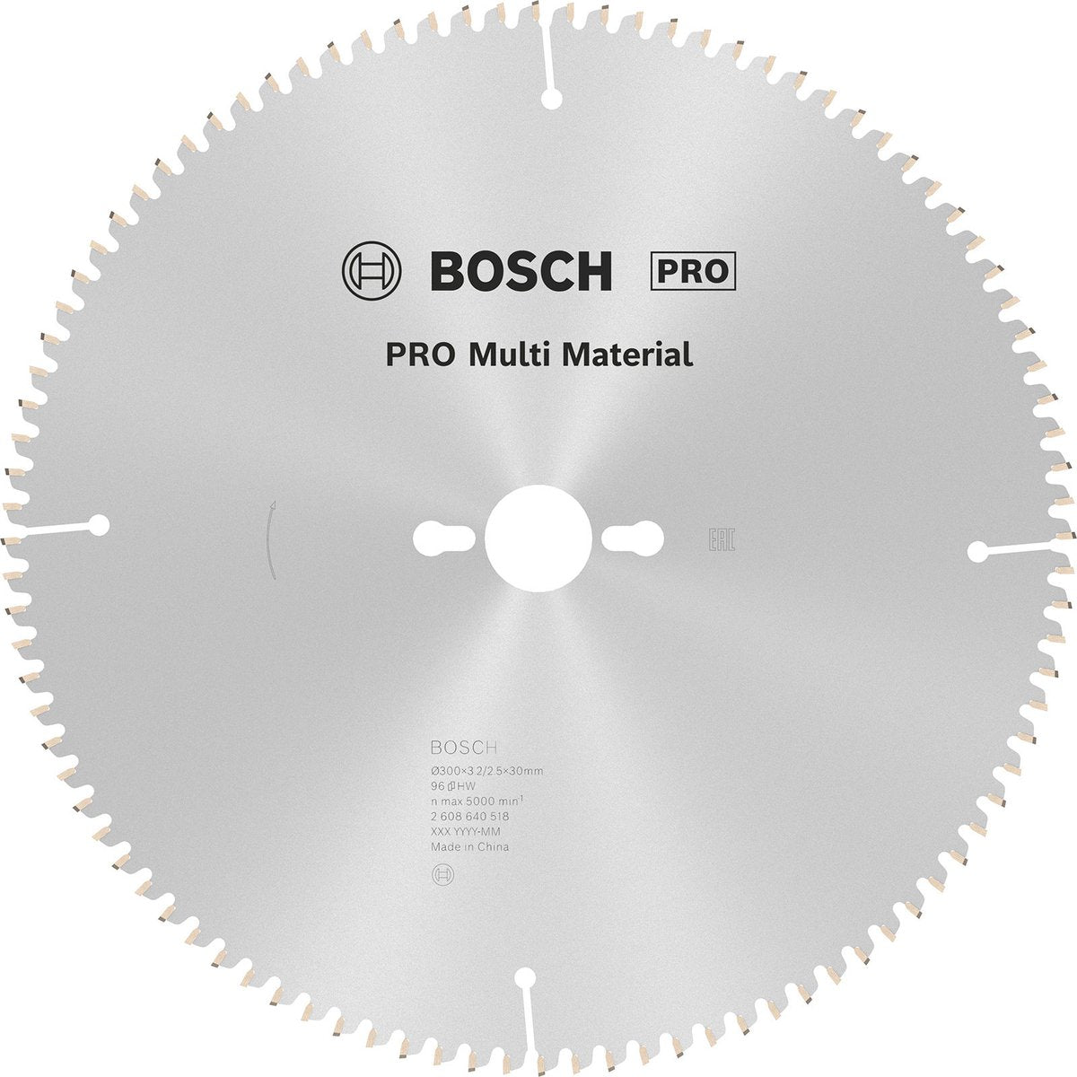 Bosch cirkzb multi k vt 300x30x3,2 96t tr-f