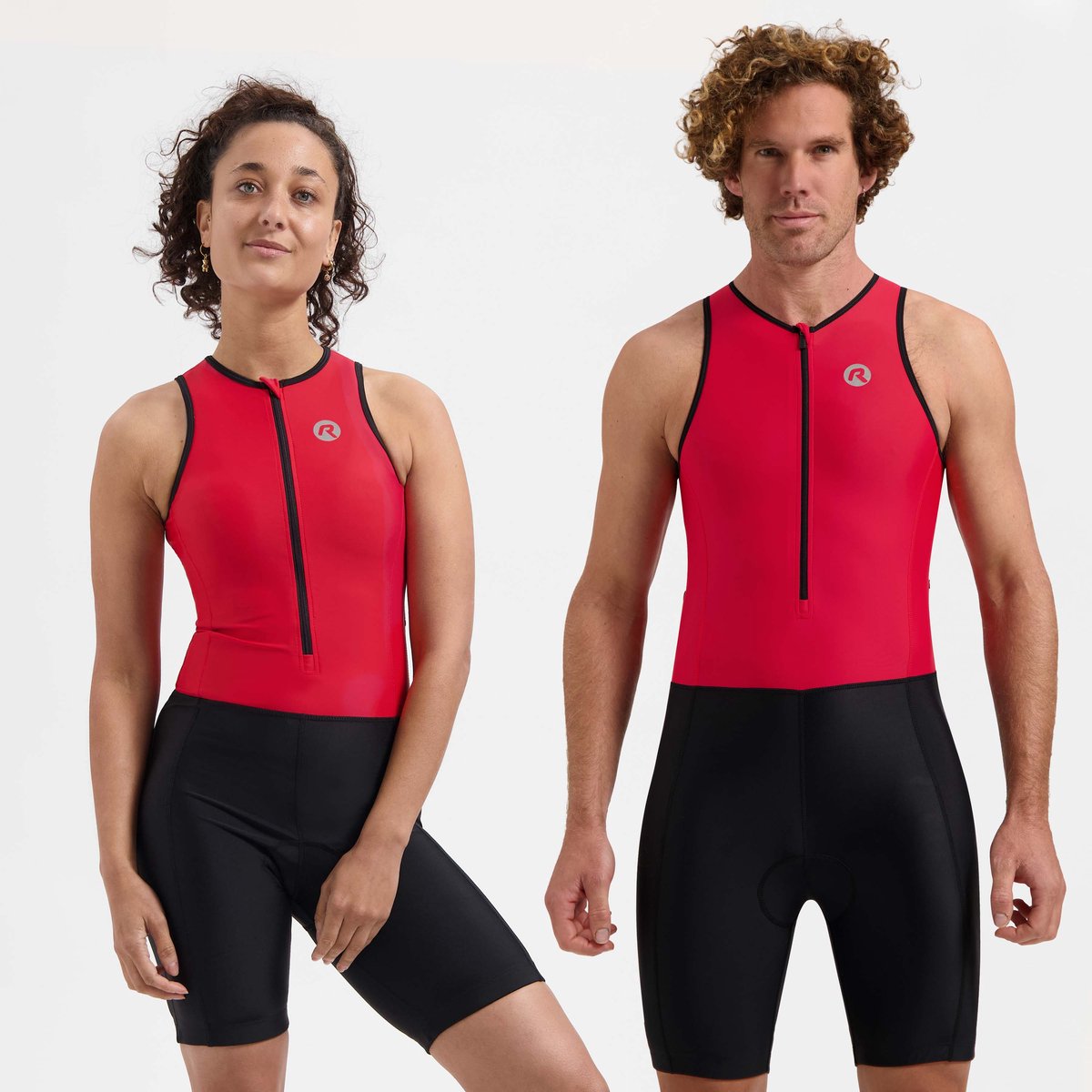Rogelli florida trisuit heren en dames - mouwloos - zwart rood - m