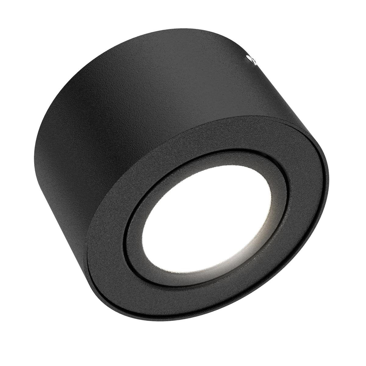 Briloner Röhre - Aufbauleuchte - Deckenleuchte - LED 5 W - Reflektor schwenkbar - 470 Lumen - 3.000 Kelvin - Schwarz - ø 9cm