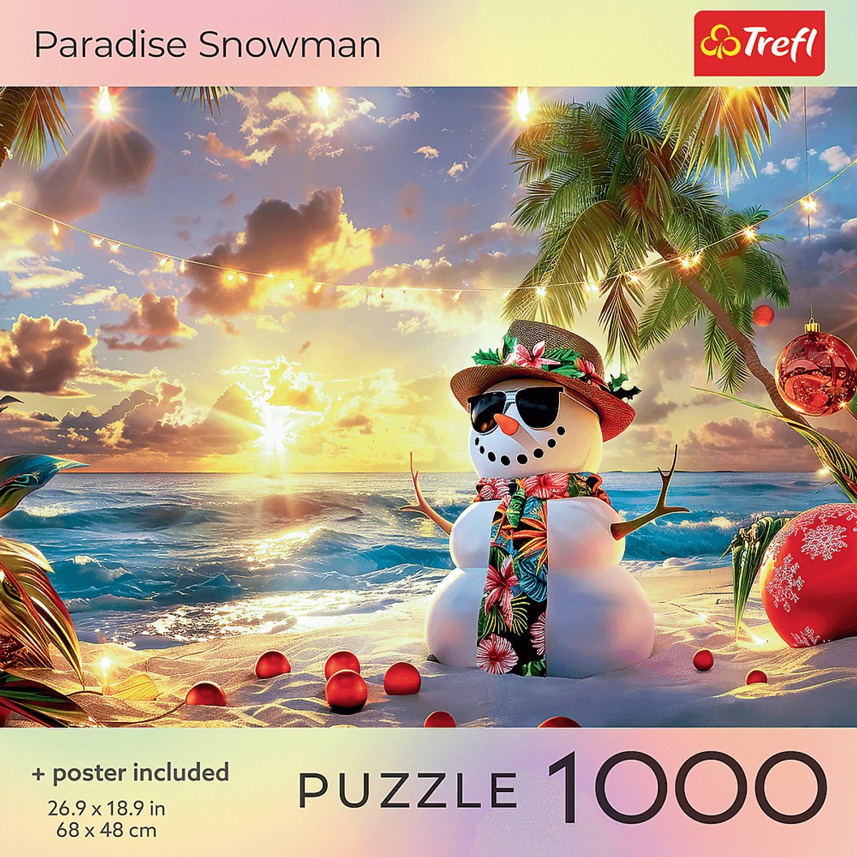 Trefl Puzzle 1000 Teile Paradies Schneemann Winter Puzzle.