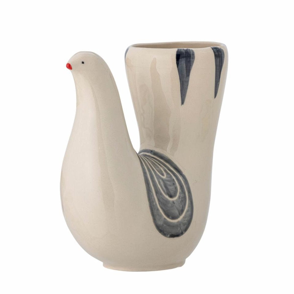 Bloomingville Trudy – Vase – Weiß – Steingut