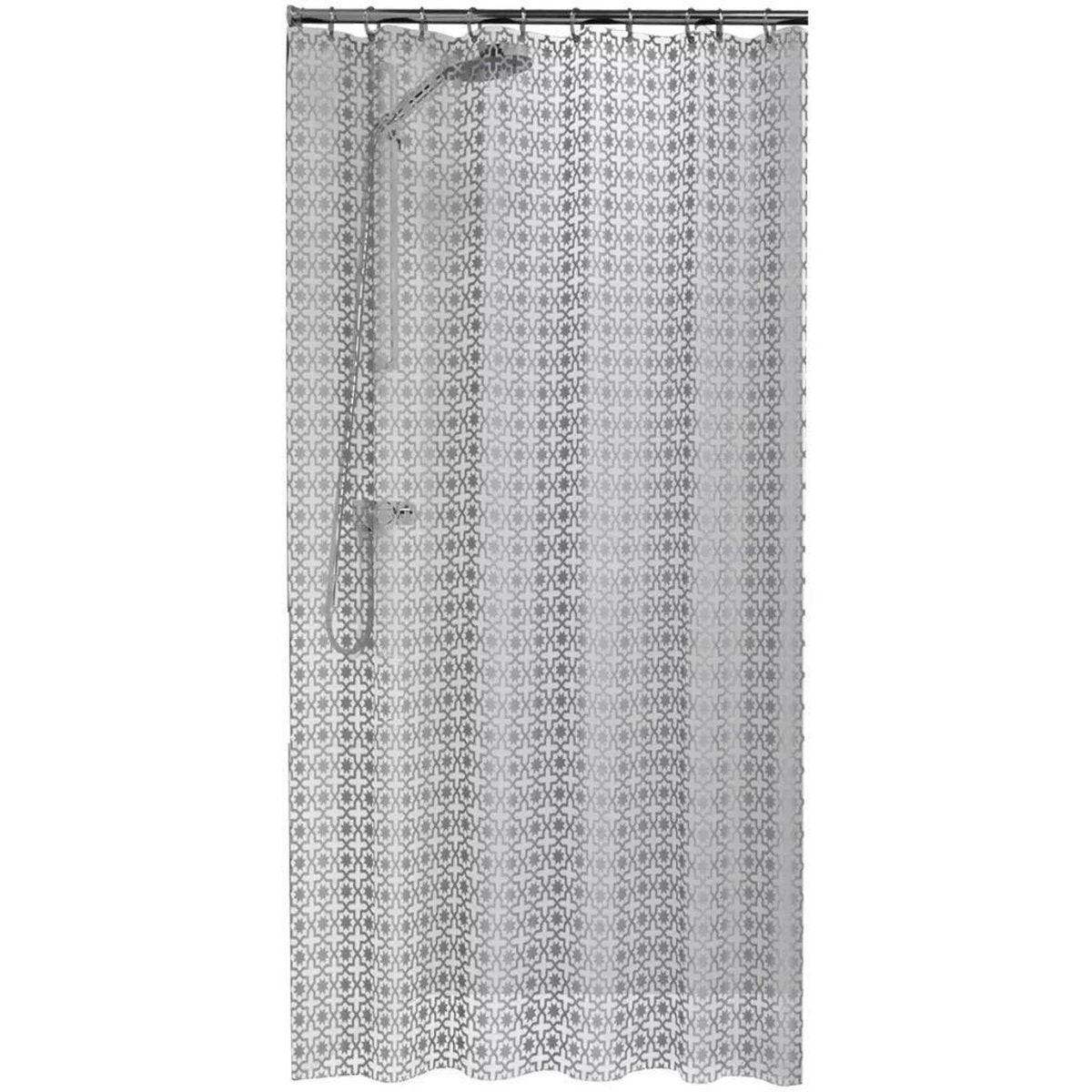 Sealskin hammam douchegordijn 180x200 cm - peva - zilver