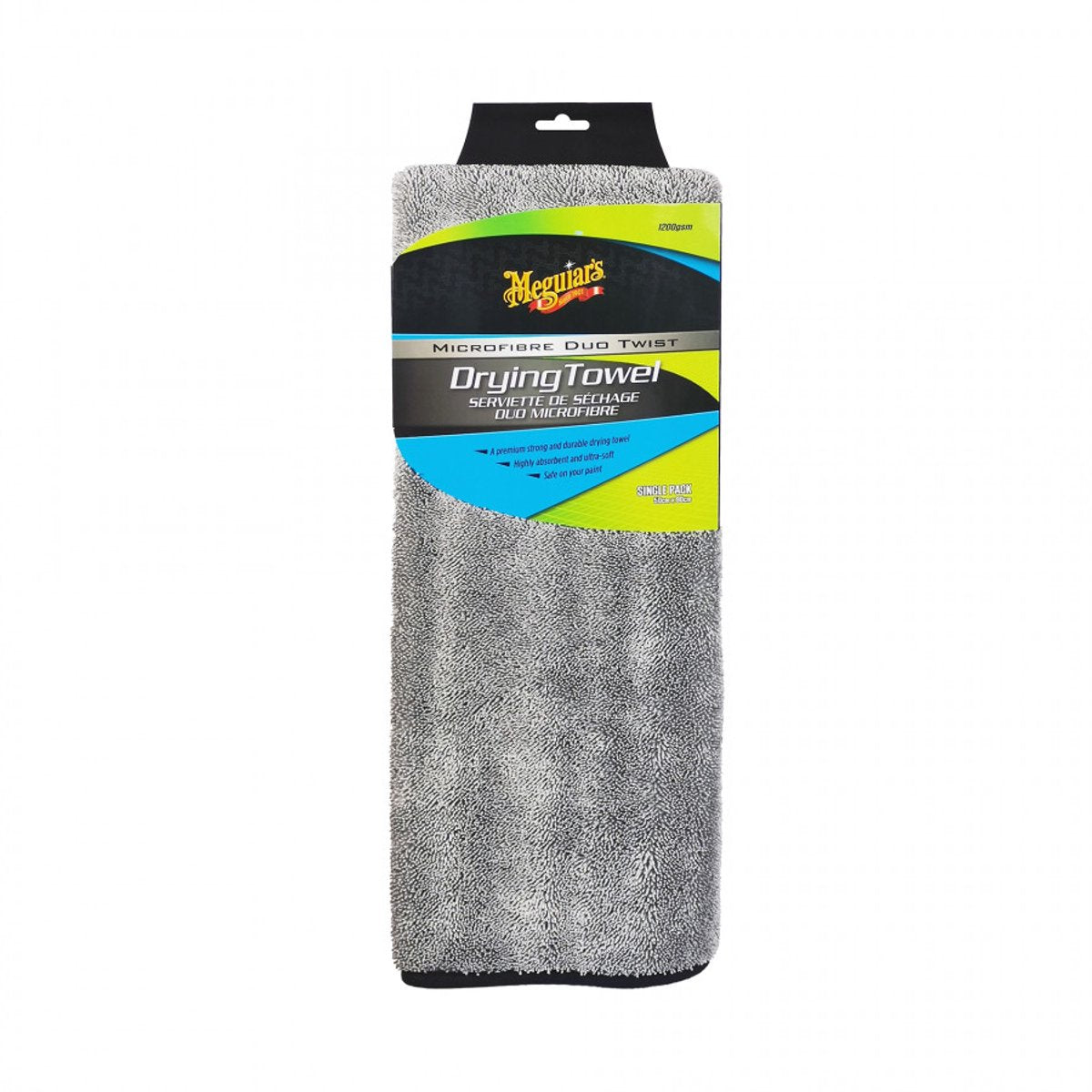 Meguiar's Duo Twist Trockentuch – Auto-Trockentuch – Mikrofasertuch Auto – Mikrofaser-Trockentuch