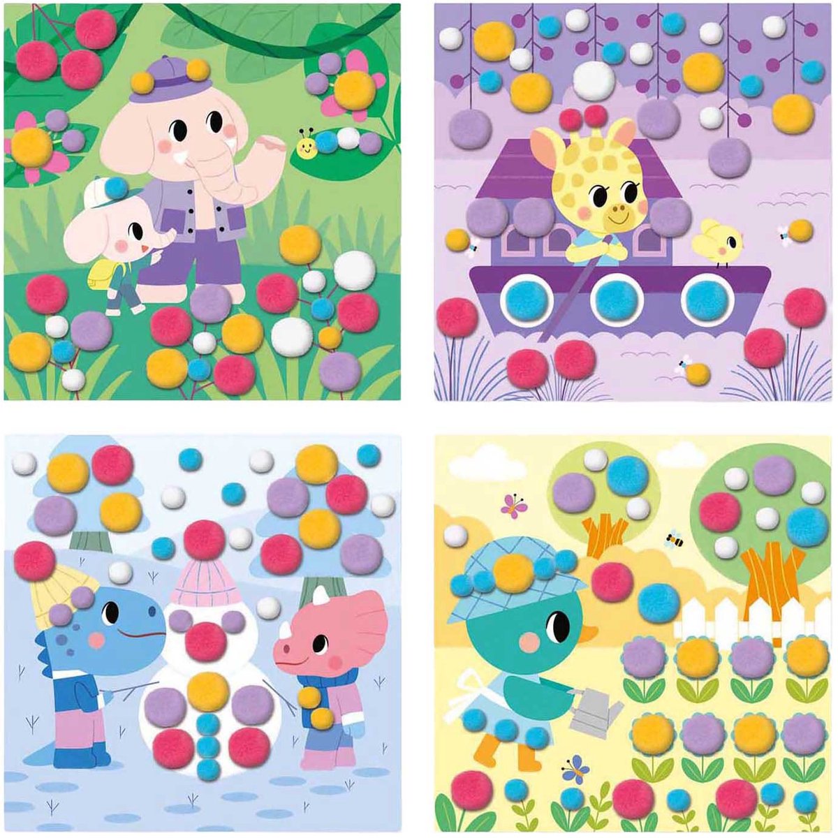 Janod – My Arts Crafts – Pompons-Bastelset