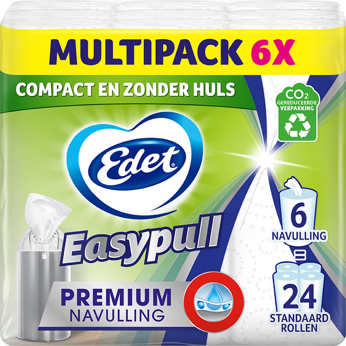 Edet Easypull Premium Nachfüllrolle – 6 Stück