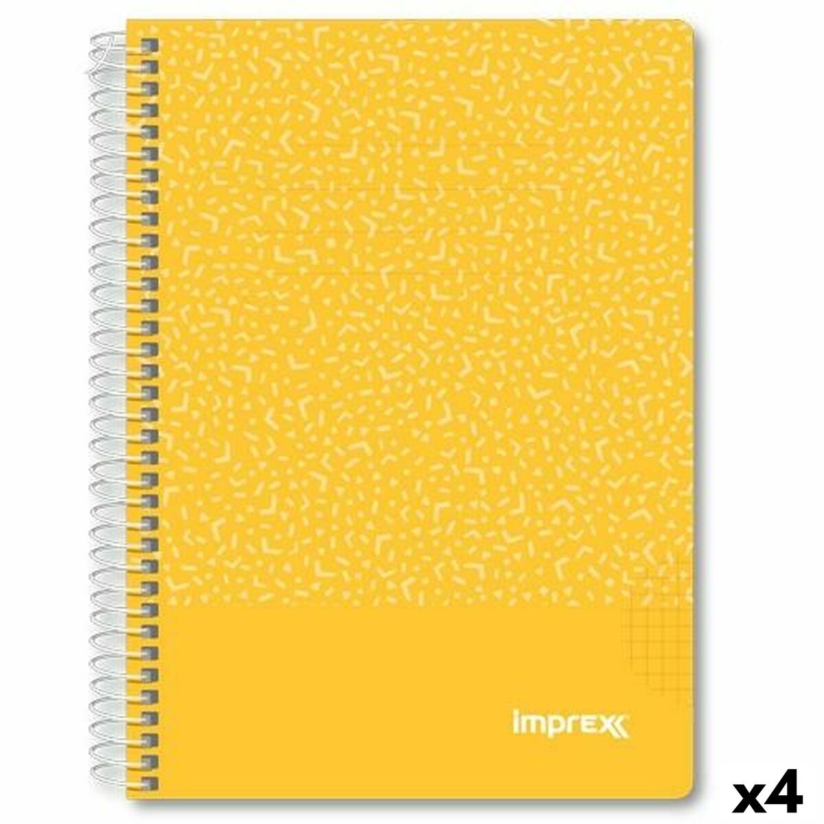 Imprex Notizbuch gelb A5 80 Blatt (4 Stück)