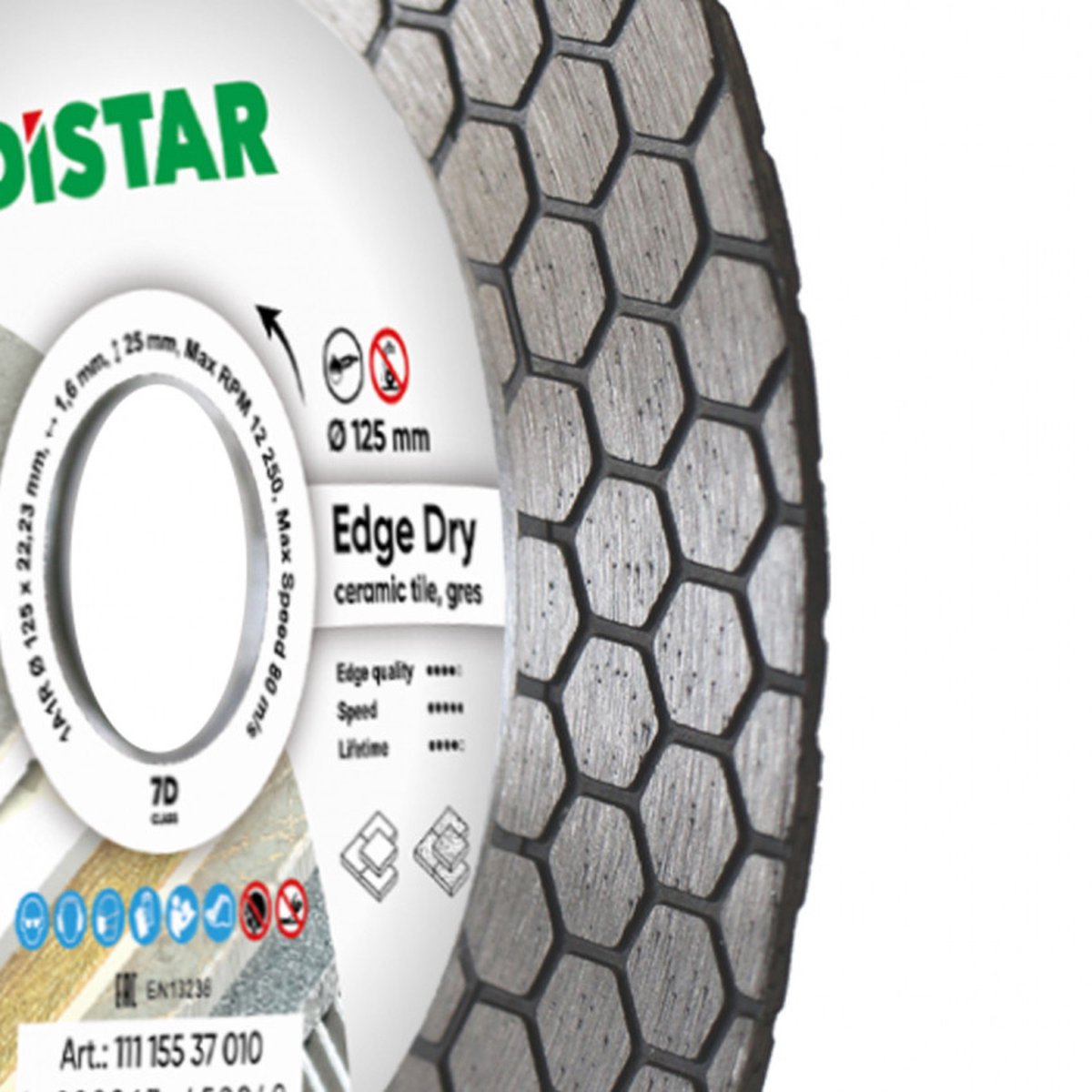 Bosch distar 1a1r edge dry serie - diamantzaagblad - 115mm - 2-in-1 functie - droogsneden