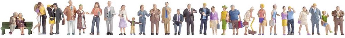 Noch 16043 h0 Figuren in der Stadt bemalt, stehend